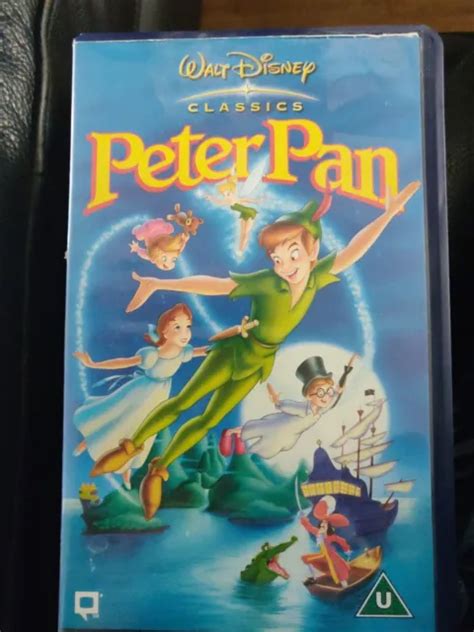 PETER PAN Walt Disney Classics VHS Video Tape Cassette Animated