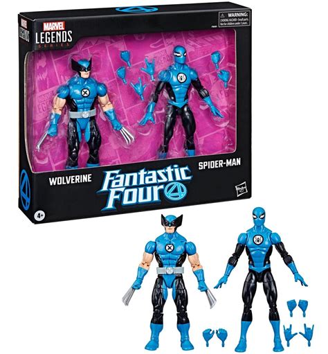 Marvel Legends Fantastic Four Wolverine And Spider Man Figures Up For