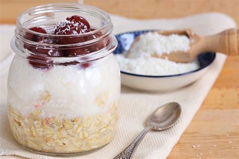 Kirsch Kokos Overnight Oats Leichter Abnehmen Mit Sassy