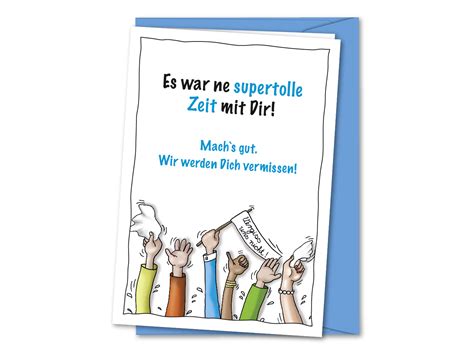 Supertolle Grußkarte Bei Jeder Art Von Abschied