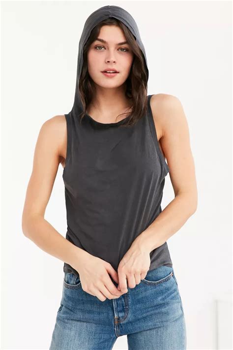 Silence Noise Naomi Hooded Muscle Tank Top Urban Outfitters