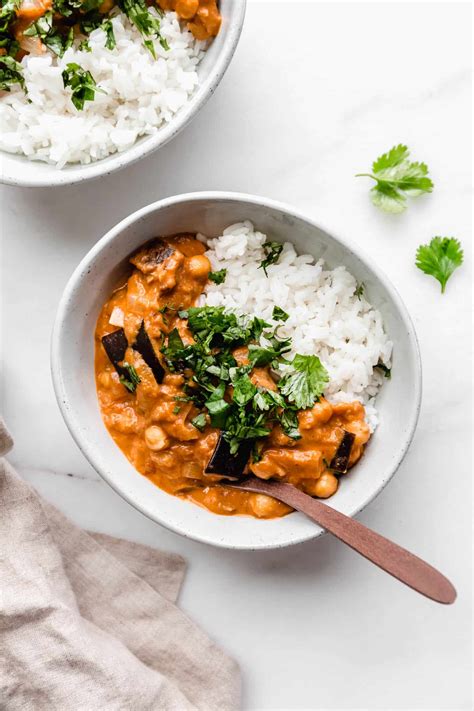 Vegan Indian Roasted Eggplant Curry Recipe - Choosing Chia