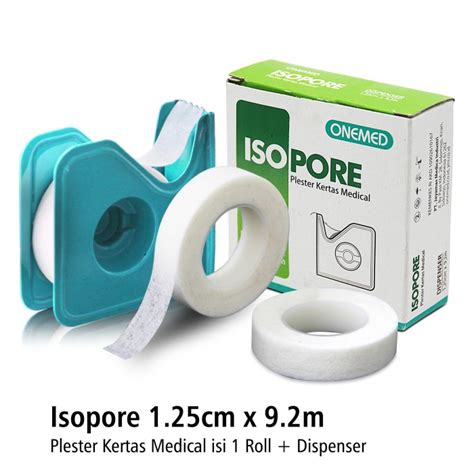 Isopore 1 25cm X 9 2m Dispenser Onemed Plester Kertas Medical Syaf