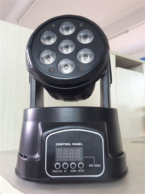 China Led Mini Moving Head Wash 7x10w Rgbw 4 In 1 Dmx Quad Colour Mix