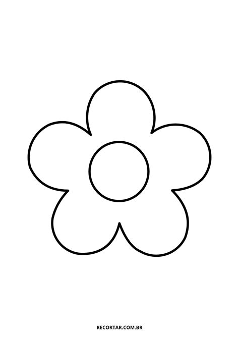 Molde De Flores Pequenas - 65 Moldes de Flores para imprimir e recortar – Recortar