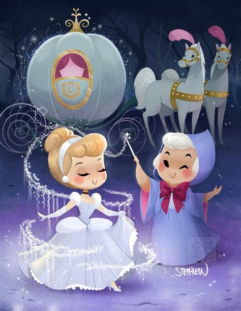 Chibi Cinderella Art By Steph Lew R Cinderella