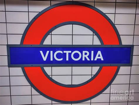 Victoria Underground Station Sign London Photograph By Marcus Dagan