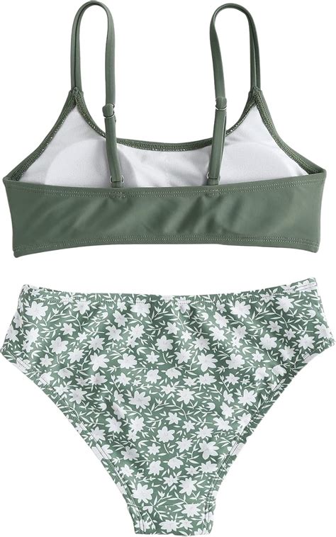 Buy Soly Hux Girl S Bathing Suit Floral Print Bikini Set Two Piece Swimsuits Online At Lowest