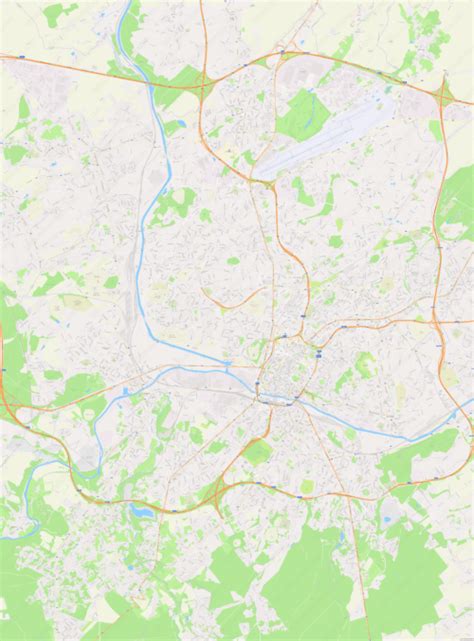 Charleroi Modern Atlas Vector Map Boundless Maps