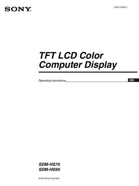 sdm hs  computer monitor menu computing