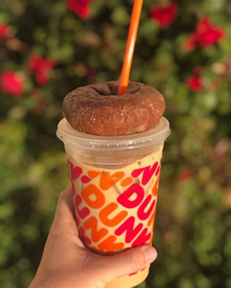 Dunkin On Instagram “when The Light Hits Your Pumpkin Iced Coffee And Donut Juuuuust Right 🎃