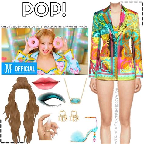 Nayeon Twice Pop Mv Inspired Outfit 12 Kpopoutfitsmv On Instagram In 2023 Kpop