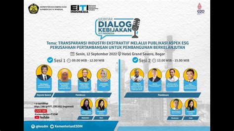 Dialog Eiti Transparansi Industri Ekstraktif Melalui Publikasi Esg