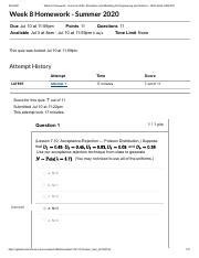 Homework Pdf Week Homework Summer Simulation And