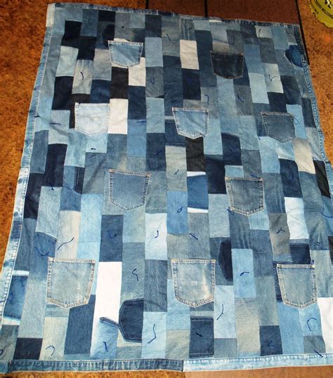 Recycled Jean Quilt Denim Quilt Jean Quilt Blue Jean Quilts