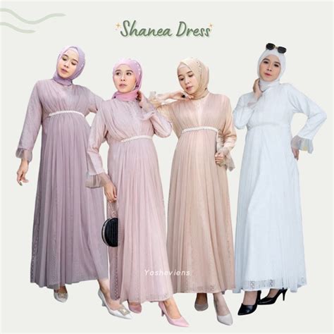 Jual Yosheviens Shanea Dress Gamis Busui Murah Fashion Muslim Wanita