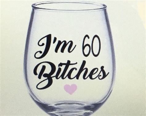 Cheers To 60 Years Wine Glass Cheers To 60 Years T 60th Etsy