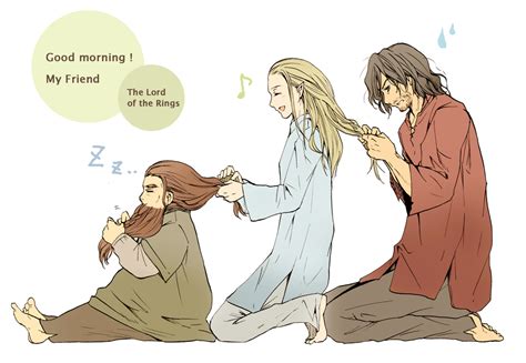 Anime Aragorn Legolas And Gimli On Favim