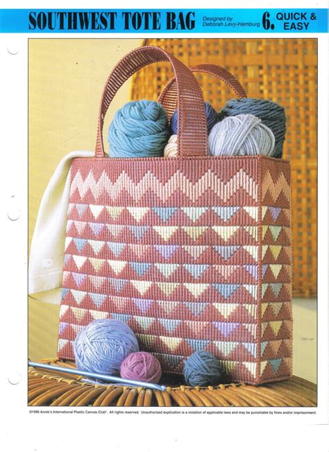 Free Plastic Canvas Tote Bag Patterns Pattern Rjuuc Edu Np