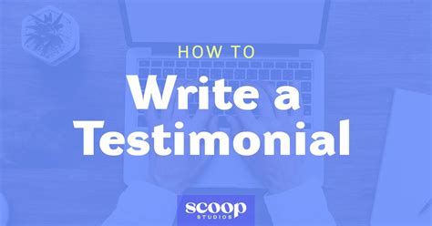 How To Write A Testimonial With Examples