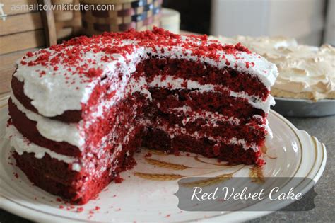 Old Fashion Red Velvet Cake A Small Town Kitchen