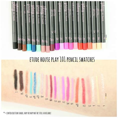 Etude House Play 101 Pencils Review Swatches Christinahello