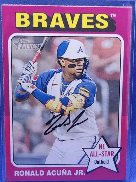 Topps Heritage Ronald Acuna Jr Nl All Star Braves Eur