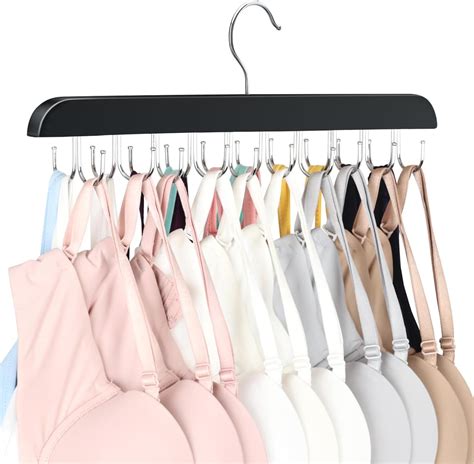 Zaodecr Bra Hanger For Closet Tank Top Hanger 20 Hooks Capacity