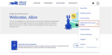 How to Access the Hello Alice Community – Hello Alice Support