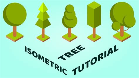 Learn To Draw Simple Isometric Trees Inkscape Tutorial For Beginner