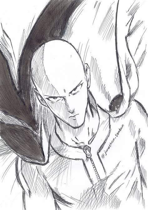 21 Easy One Punch Man Drawing Arfaanmahrianne