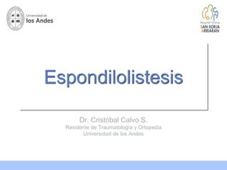 Espondilolistesis Ppt