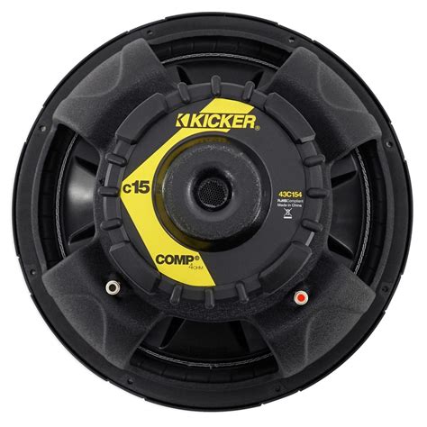 KICKER 43C154 Comp 15 500 Watt SVC 4 Ohm Car Audio Subwoofer Sub EBay