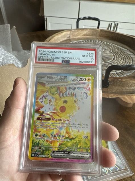 Pokemon PSA 10 Pikachu EX SIR Surging Sparks 238 191 GEM MINT EBay