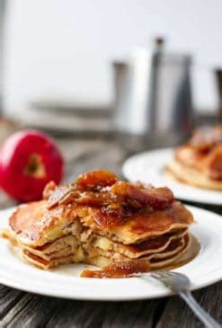 Caramel Apple Pancakes Cafe Delites