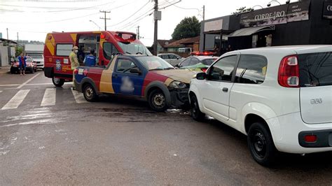 Gestante fica ferida após acidente de trânsito no bairro Brasília em