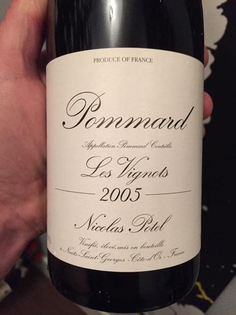 Nicolas Potel Pommard Les Vignots France Burgundy C Te De