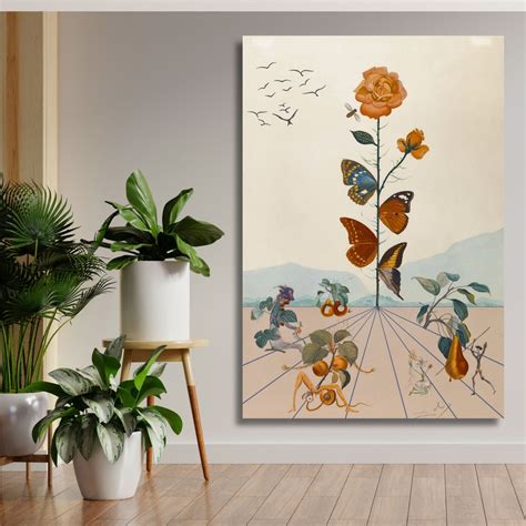 CANVAS WALL DESIGN Salvador Dali Fleurs 1948 Print Salvador Dali