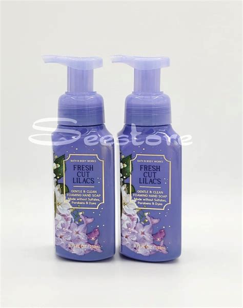 Bath And Body Works Fresh Cut Lilacs Gentle Foaming Hand Soap 8 75 Oz Set