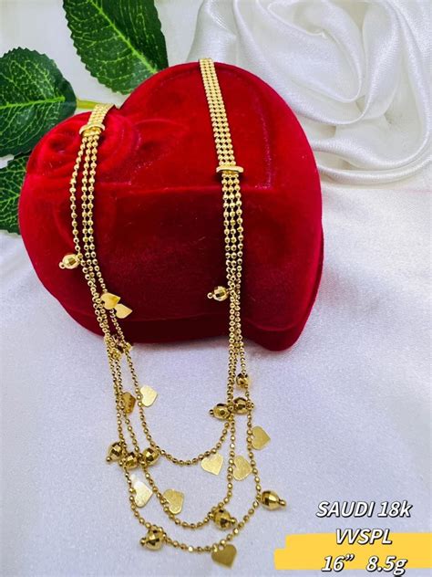 Only P Gram K Saudi Gold Necklace Women S Fashion Jewelry