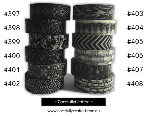 Washi Tape Black 15mm X 10 Metres High Quality Masking Tape