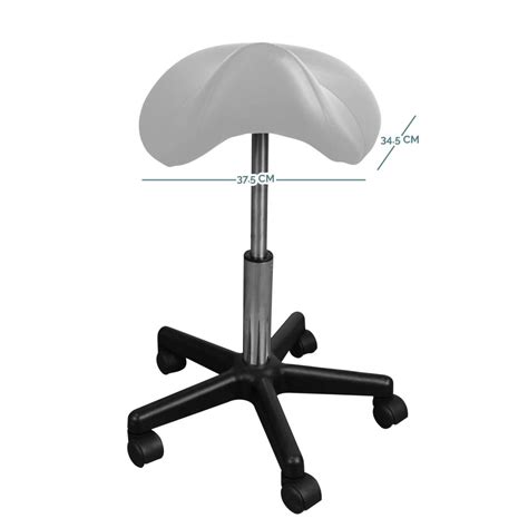 Tabouret ergonomique à roulettes Blanc