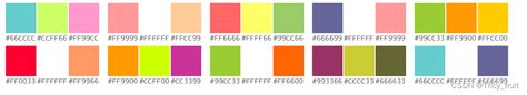 Python颜色对照表及颜色搭配python 配色列表 Csdn博客
