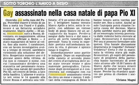 File 1996 04 06 Viviana Magni Gay Assassinato Nella Casa Natale Di