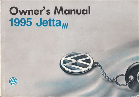 1995 Volkswagen Jetta Sedan Owner S Manual Original