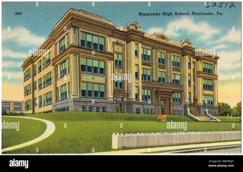 Nanticoke High School, Nanticoke, Pa. , Schools, Tichnor Brothers Collection, postcards of the ...