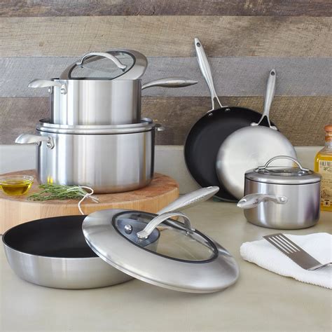 Scanpan CTX 10 Piece Nonstick Cookware Set Sur La Table