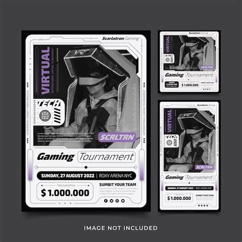 Premium Vector Gaming Tournament Flyer Social Media Instagram Post