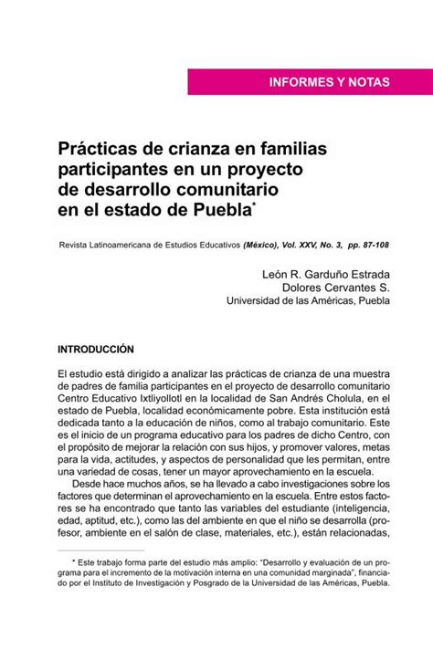 Pdf Pr Cticas De Crianza En Familias Participantes En Un Dokumen Tips