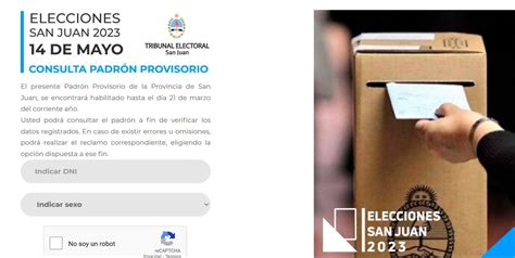 Elecciones Provinciales Habilitaron El Padrón Provisorio Con Información